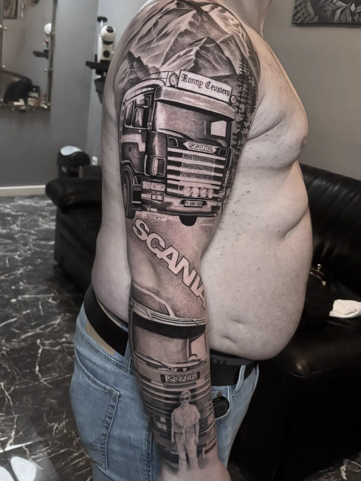 Tattoo van Dante Ink, vers gezet