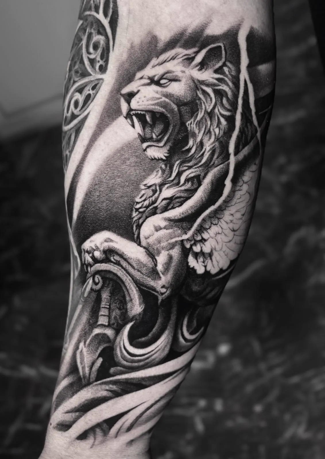 Tattoo van Dante Ink, vers gezet